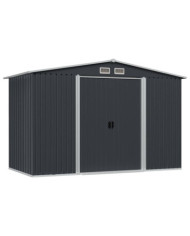 Abri de stockage pour jardin Anthracite Acier 257x205x178 cm | Mobilier & Déco