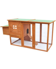 Poulailler d'extérieur avec 1 nichoir Bois | Mobilier & Déco
