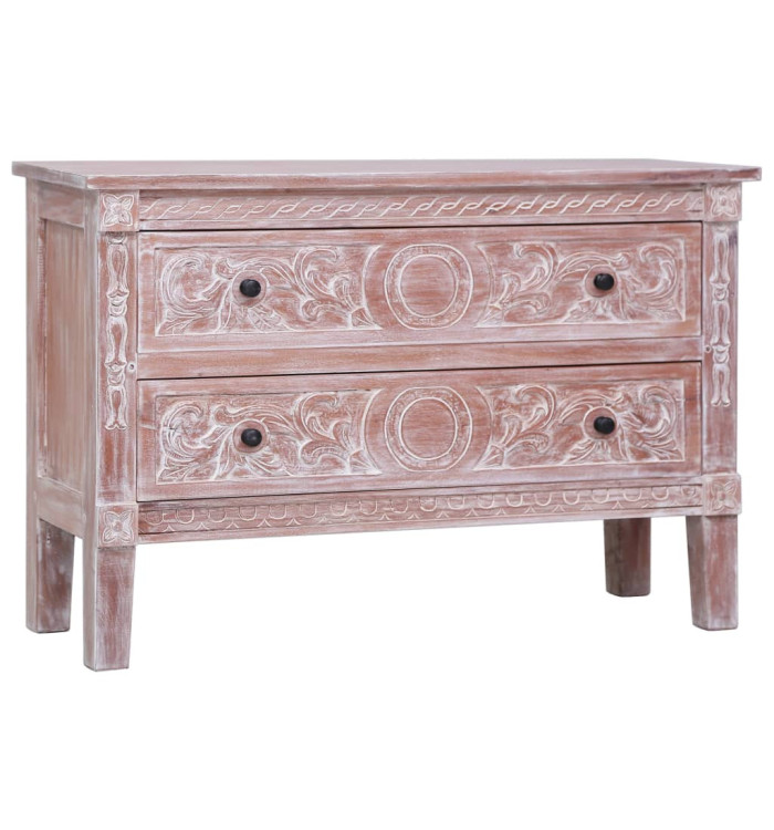 Buffet avec 2 tiroirs 90x30x60 cm Bois d'acajou massif | Mobilier & Déco
