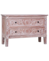 Buffet avec 2 tiroirs 90x30x60 cm Bois d'acajou massif | Mobilier & Déco
