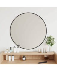 Miroir mural Noir Ø 60 cm Rond | Mobilier & Déco