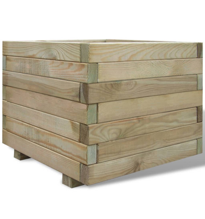 Lit surélevé 50x50x40 cm Bois Carré | Mobilier & Déco