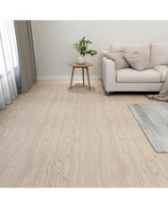 Dalles de plancher autoadhésives 55pcs PVC 5,11 m² marron clair | Mobilier & Déco