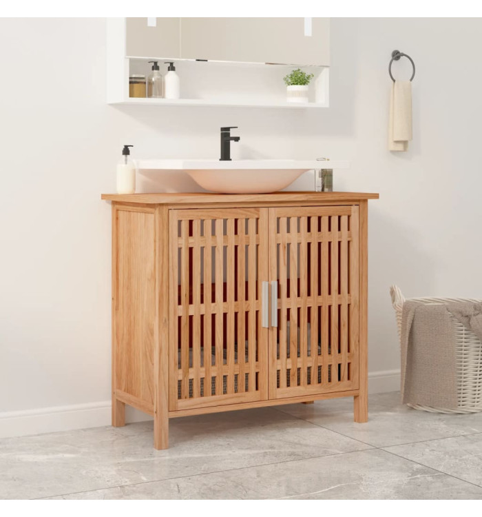 Armoire de salle de bain 66x29x61,5 cm Bois massif de noyer | Mobilier & Déco