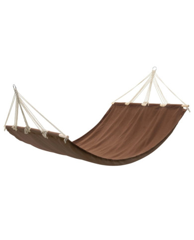 Hamac avec barre 210x150 cm Marron | Mobilier & Déco