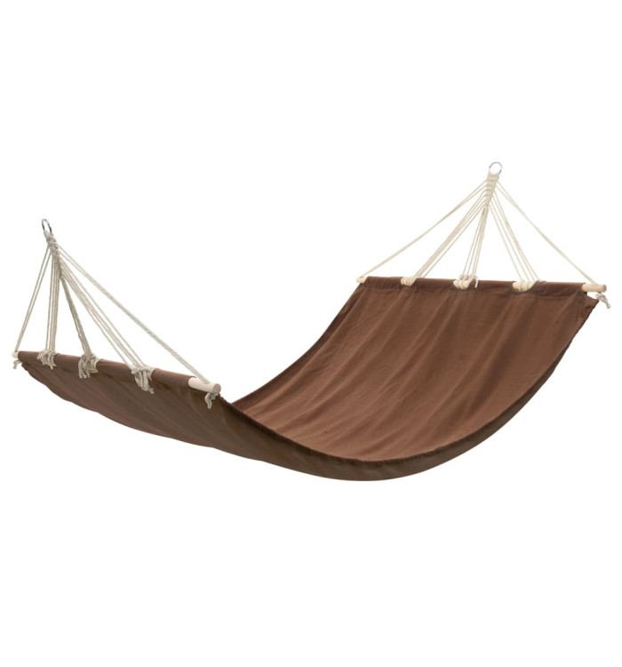 Hamac avec barre 210x150 cm Marron | Mobilier & Déco