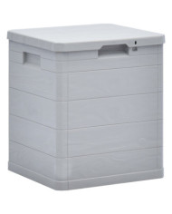 Boîte de rangement de jardin 90 L Gris clair | Mobilier & Déco