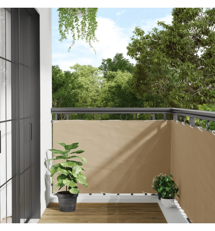 Écran de balcon Beige 90x300 cm Tissu Oxford | Mobilier & Déco