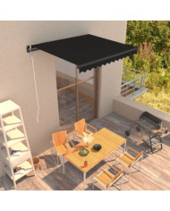Auvent manuel rétractable 300x250 cm Anthracite | Mobilier & Déco
