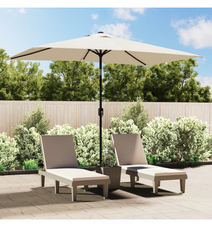 Parasol 200 x 300 cm Blanc sable Rectangulaire | Mobilier & Déco