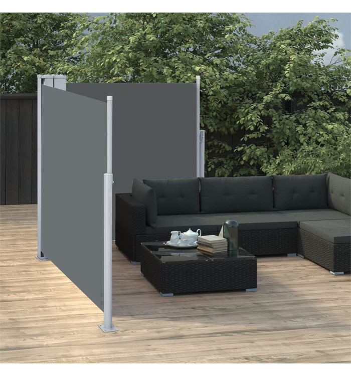 Auvent latéral rétractable Anthracite 100 x 600 cm | Mobilier & Déco