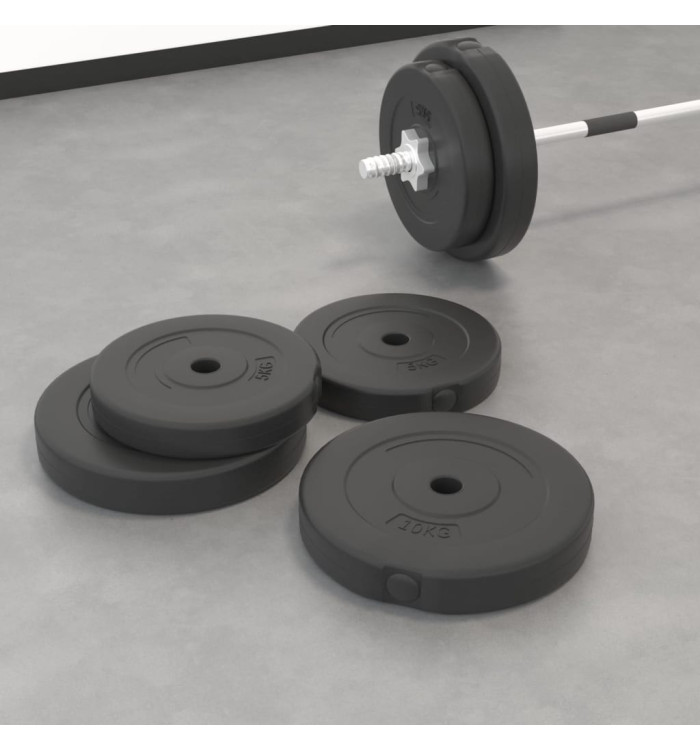 Plaques de poids 4 pcs 30 kg Béton | Mobilier & Déco