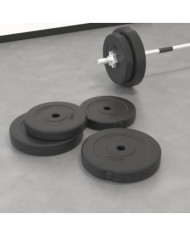 Plaques de poids 4 pcs 30 kg Béton | Mobilier & Déco