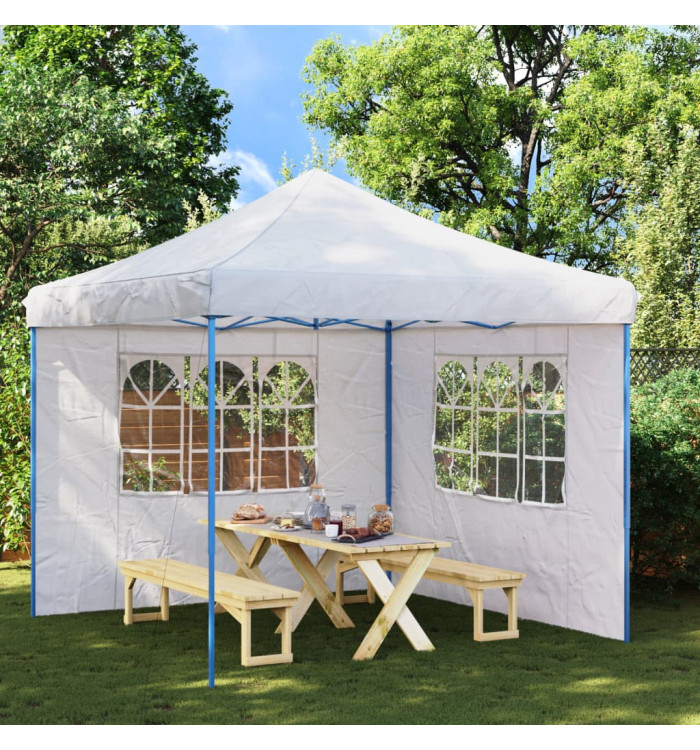 Paroi de tente de réception 2 pcs avec fenêtre PE Blanc | Mobilier & Déco