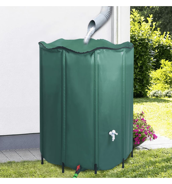Réservoir pliable d'eau de pluie avec robinet 1000 L | Mobilier & Déco
