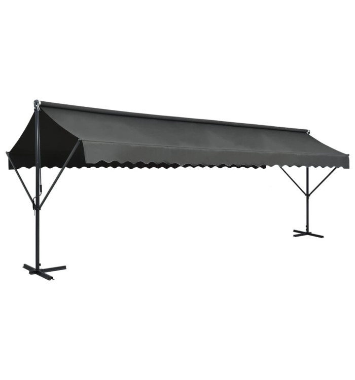 Auvent sur pied 600 x 300 cm Anthracite | Mobilier & Déco