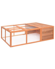 Cage pour animaux de jardin 150x100x50 cm Bois de sapin massif | Mobilier & Déco