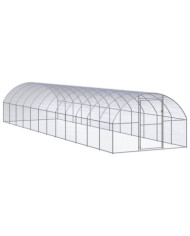 Poulailler d'extérieur 3x12x2 m Acier galvanisé | Mobilier & Déco