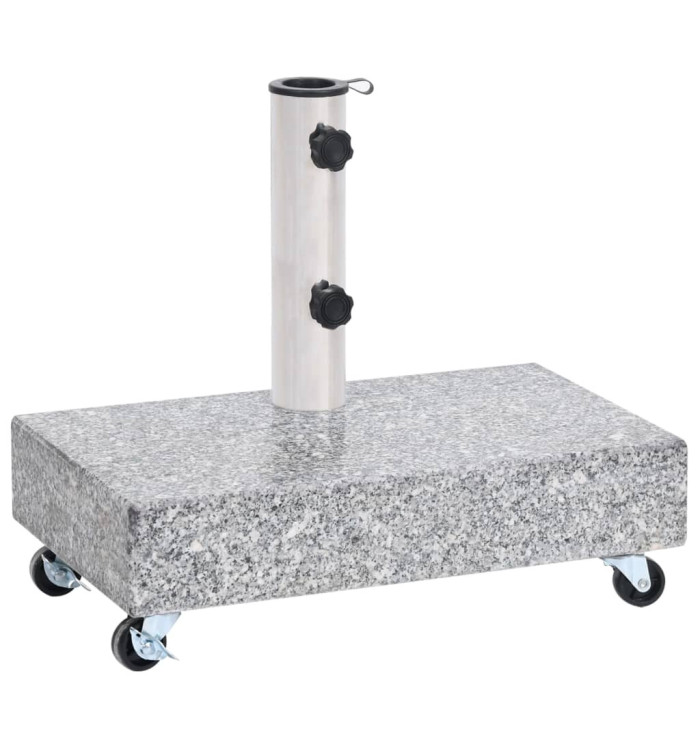 Socle de parasol Gris clair 45x25x8,3 cm Granite | Mobilier & Déco