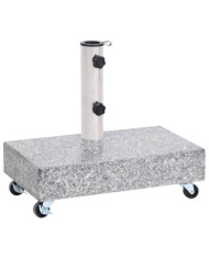 Socle de parasol Gris clair 45x25x8,3 cm Granite | Mobilier & Déco