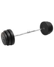 Barre d'haltères ondulée avec plaques 90 kg | Mobilier & Déco