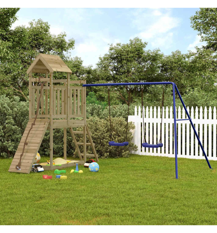 Aire de jeux d'extérieur bois de pin imprégné | Mobilier & Déco