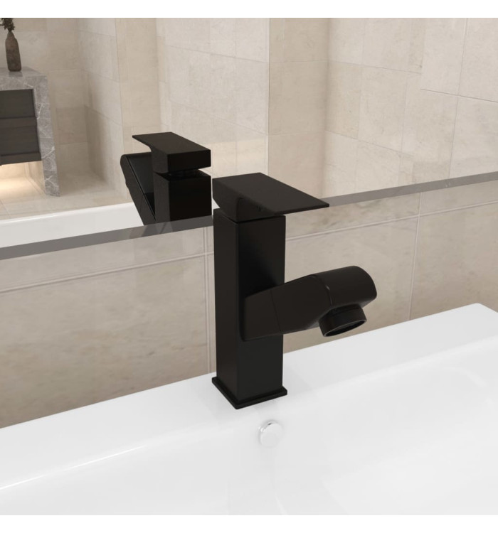 Robinet de lavabo rétractable Finition noire 157x172 mm | Mobilier & Déco