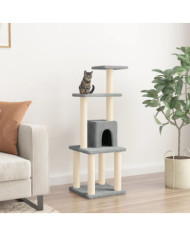 Arbre à chat avec griffoirs en sisal Gris clair 105 cm | Mobilier & Déco