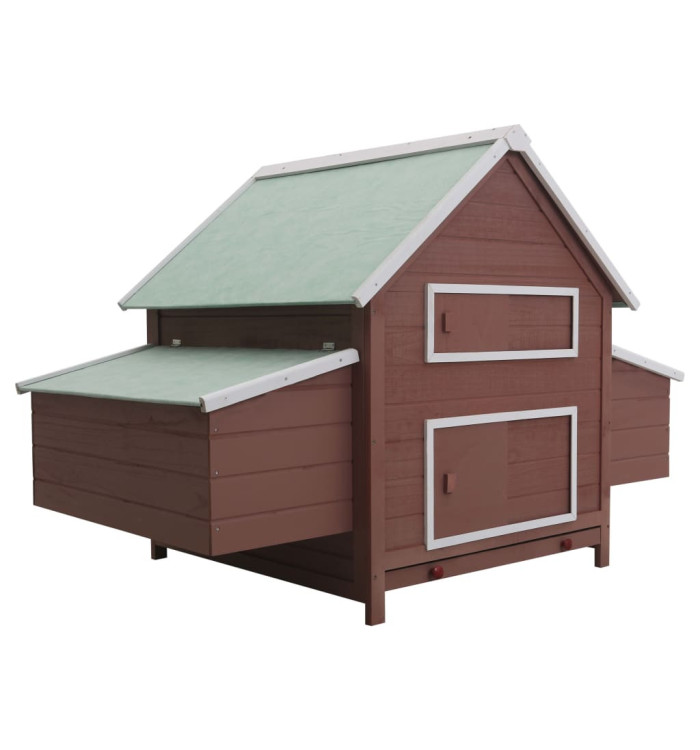 Poulailler Marron 157x97x110 cm Bois | Mobilier & Déco
