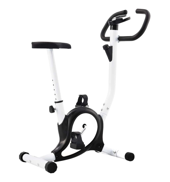 Vélo d'appartement avec résistance à courroie Noir | Mobilier & Déco