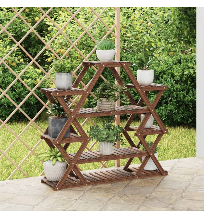 Support à fleurs 110x25x105 cm bois massif de sapin | Mobilier & Déco