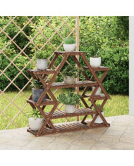 Support à fleurs 110x25x105 cm bois massif de sapin | Mobilier & Déco