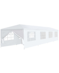 Tonnelle de jardin 3x12 m Blanc | Mobilier & Déco
