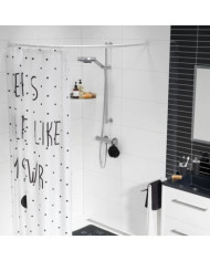 Sealskin Tringle de rideau de douche courbée Blanc | Mobilier & Déco