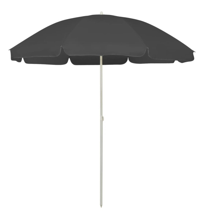 Parasol de plage anthracite 240 cm | Mobilier & Déco
