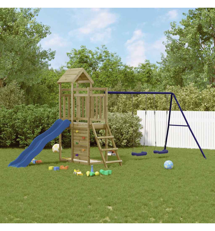 Aire de jeux d'extérieur bois de pin imprégné | Mobilier & Déco