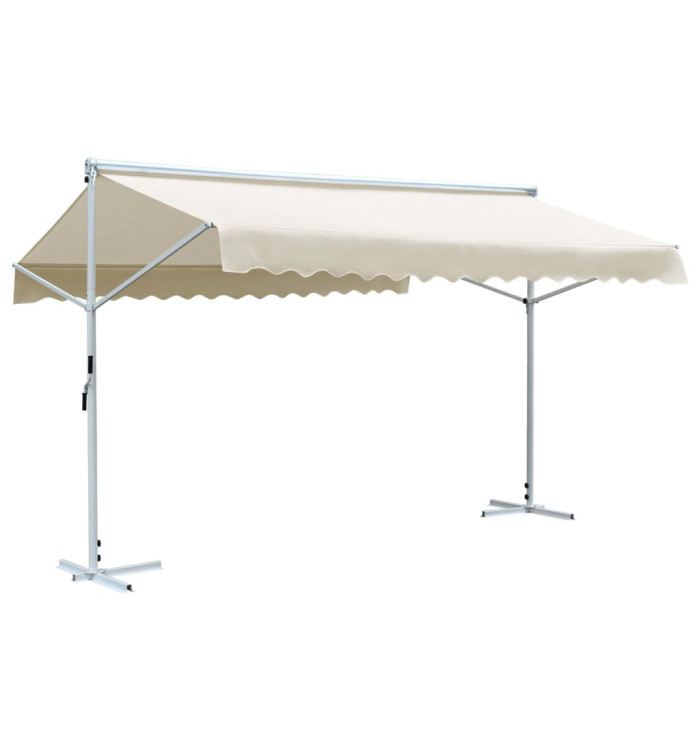 Auvent sur pied 4x3 m Crème | Mobilier & Déco