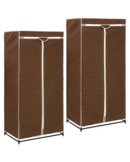 2 pcs Garde-robes Marron 75x50x160 cm | Mobilier & Déco