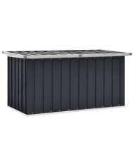 Boîte de rangement de jardin Anthracite 129x67x65 cm | Mobilier & Déco