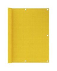 Écran de balcon Jaune 120x400 cm PEHD | Mobilier & Déco