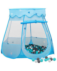 Tente de jeu pour enfants avec 250 balles Bleu 102x102x82 cm | Mobilier & Déco