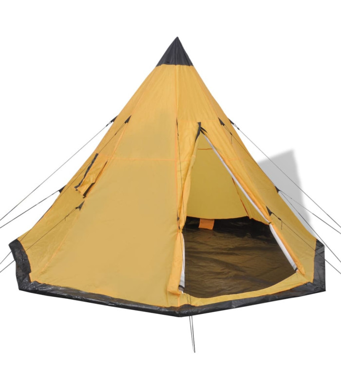 Tente pour 4 personnes Jaune | Mobilier & Déco