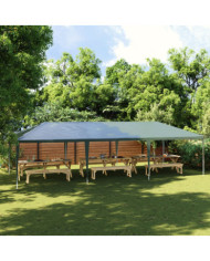 Tente de réception professionnelle 4x9 m Vert 90 g/m² | Mobilier & Déco
