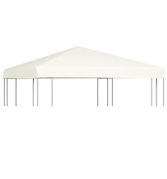 Toile supérieure de belvédère 310 g / m² 3 x 3 m Blanc crème | Mobilier & Déco