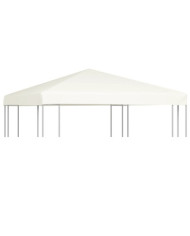 Toile supérieure de belvédère 310 g / m² 3 x 3 m Blanc crème | Mobilier & Déco