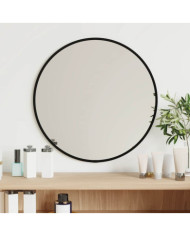 Miroir mural Noir Ø 40 cm Rond | Mobilier & Déco