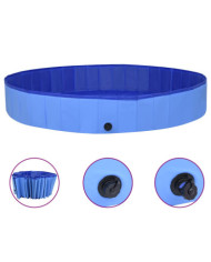 Piscine pliable pour chiens Bleu 300x40 cm PVC | Mobilier & Déco