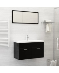 Lavabo encastré avec robinet 81x39x18 cm céramique blanc | Mobilier & Déco