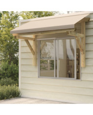 Auvent de porte 200x100x100 cm Bois de pin solide | Mobilier & Déco