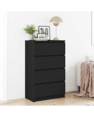 Buffet Noir 60x35x98,5 cm Bois d'ingénierie | Mobilier & Déco